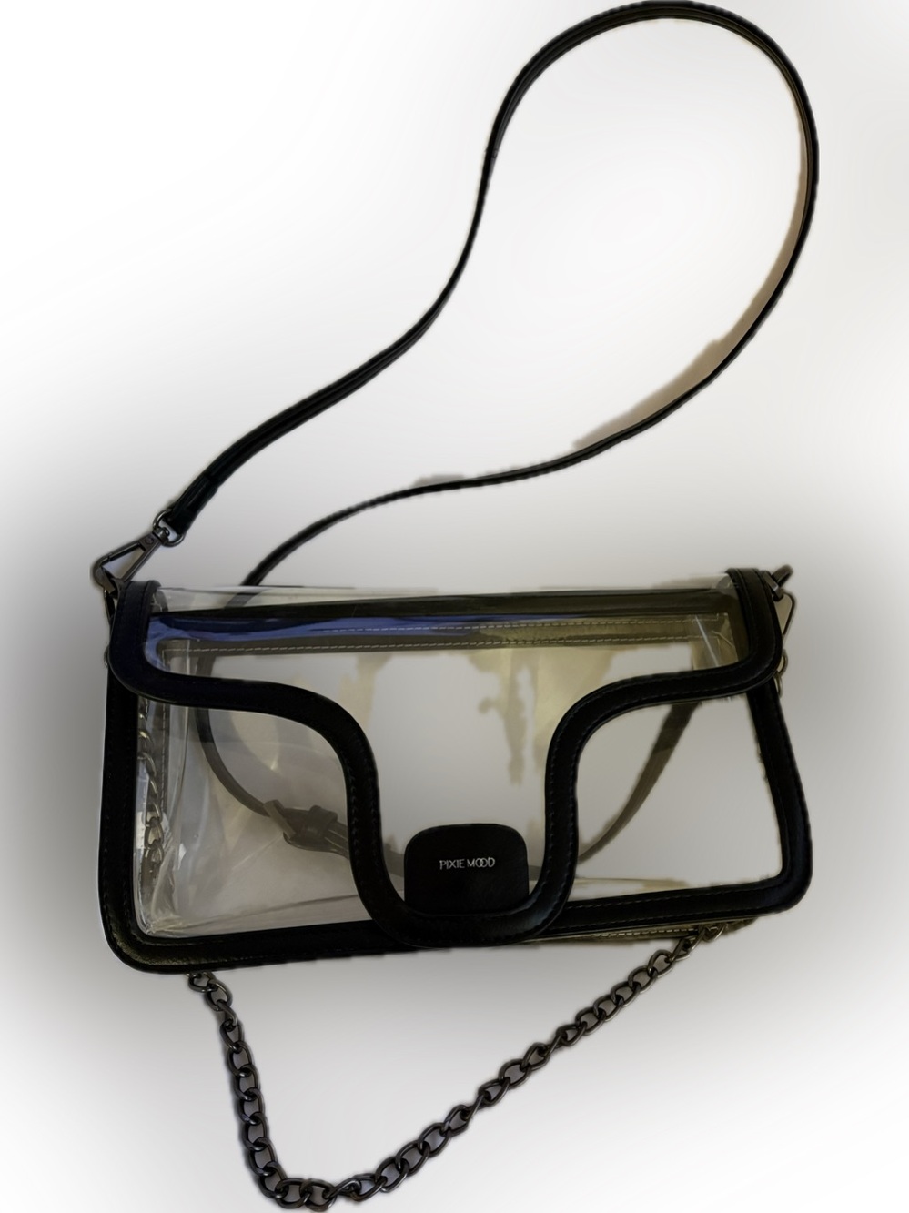 Pixie Mood Vicki Clear Stadium Crossbody Bag - Black
